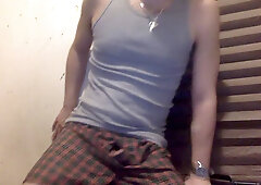 Pop-shot, big cock, gay jack off