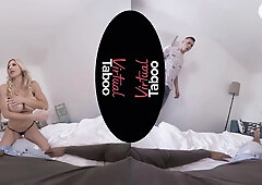 Nathaly Cherie VR Porn: One MILF, Two Cocks, Three Holes - VirtualTaboo