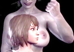 Stunning futa babes with gorgeous round butts and throbbing cocks get wild massage