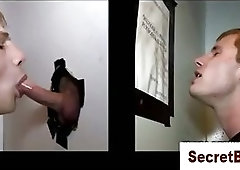 Dumb straight dude fooled into a gay blowjob