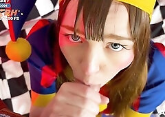 Pomni gets into the circus and sucks off Mr. throat DIGITAL CIRCUS