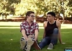 Latin twinks anal rimming and ass creampie