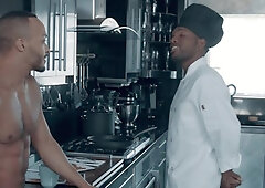 Noir Male - Muscle chef finds pleasure in hard slamming