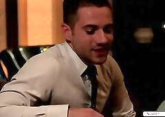 Gabriel Cross pounds Dylan Knight in missionary position