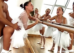 Three Ballerinas Fucks Hung Teacher