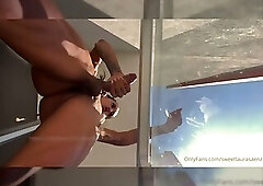 Sweetlaurasaenz shoots on glass