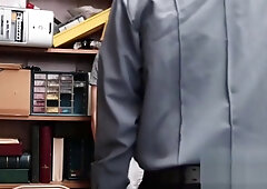 Young Straight Twink Caught Shoplifting Fucked By Gay Bear Officer For No Charges