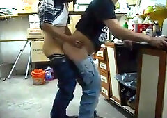 Lunch hour fuck in back room 2