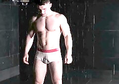 Muscle boy, russian muscle cam, muscle thong russian