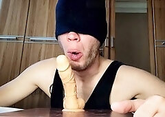 Gay deepthroat, gay suck, young dildo