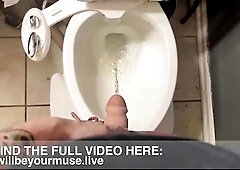 Slow Motion POV Packer Water closet Piddle