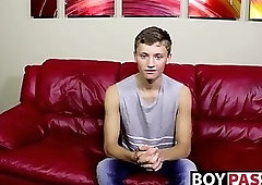 Matthew shows his adorable twink body and jerks off his cock