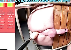 On the Edge Of Climax - That guy's Restrained on the Anal Impalement Chair and Electro ESTIM Edged