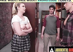 ACCIDENTAL GROUP SEX - Slutty Cutie Gets Double Permeated In A Group-sex With Her Classmates
