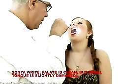 A Russian student hottie comes for a regular gyno scrutiny but gets an unfair and rude humiliating treatment from a eager doctor.