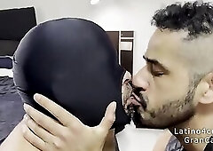 Big Latin Cock Shoved Down His Throat - Breeding His Hairy Hole