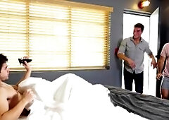 DrillMyHole.com: Hairy Jordan Boss accompanied by Will Braun threesome