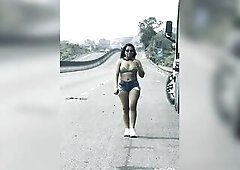 I was looking to do some exhibitionism pranks on the road, flirting with truck drivers whilst my boyfriend filmed my short film.