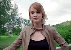 Redhead Fucked In A Tunnel