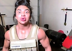 Chubby Brunette Big Boobs Dildo Masturbation