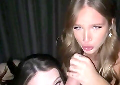 Two Baddies share long dick