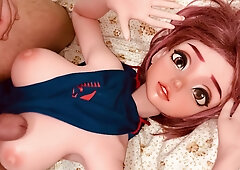 Chubby babe has a blast with tiny cock handjob and toys for her pleasure