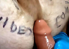 Taking nine inches while witnessing in the mirror