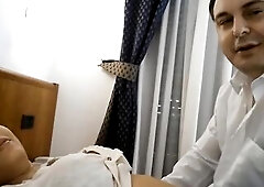 Sara Tommasi blowjob to Andrea Diprè with fucked and menses.