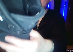 Flashing off my soles, jism on them?