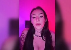 Horny Goth mommy wants you to come for her JOI