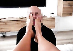 Previous to going out on a date, I desire my thrall to take care of my nude feet. This guy massages 'em, this chab licks 'em, that guy opens