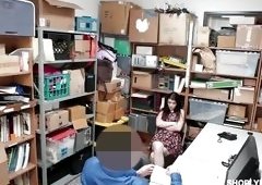 Sexy Babe Sucks Dick After Getting Caught Shoplifting
