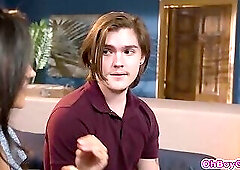 Is that weird? Yeah, it's weird AF to fuck your GF while mom is watching!