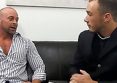 Naughty pastor fucks around with a guy
