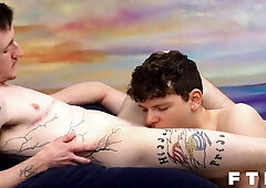 Jaxson Cole Rides Ethan Tates Fat Cock Cowboy Style