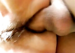 1St the large ebony shlong drills granny's unshaved twat and tries to make her slutty. Then, out of asking, this chab just pushes his large wang 