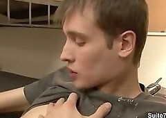 Horny gays fucking in dorm