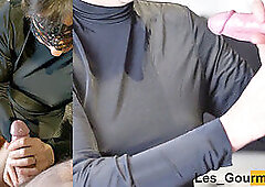 Morning french mom, cum clothes gif, blowjob