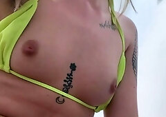 Sexy hottie Anetta Keys enjoys a solo toy masturbation