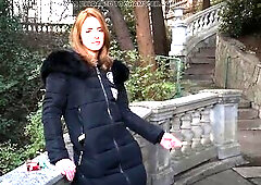 See a actually marvelous woman taking her time with a cigarette outdoors. Taking a stroll, that babe decided to have a fun a pair of minutes by making