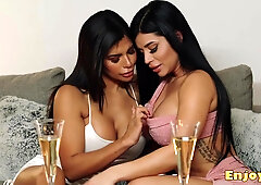 Tommy's fortunate day is here! He gets a three-way with two gorgeous bbg ladies, lovin� big funbags and dirty fuckfest