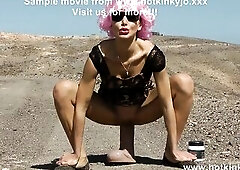 Bizarre biggest sex tool from mrhankey in Hotkinkyjo anal gap in public & anal prolapse