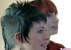 Lesbian shemale strapon fucked by female