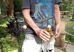 Piss in a bottle outside and drink some of my piss #8