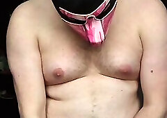 Caged boy hitting his slutty ass and cum 🔐🍑