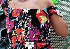 Street Blowjobs - Brunette Delilah cock sucking