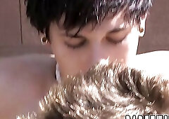 Twinks suck each other off before fucking by the pool