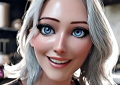 Muscular GILF With Huge Tits Rides You Cock In The Kitchen Until You Cum Inside Her