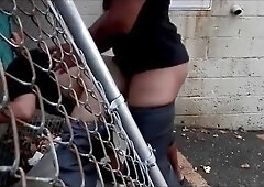 Amateur Latin Guy Takes it from a Black Stud in a Junkyardwd