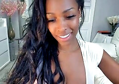 Close up brunette babe getting her ass stretched out